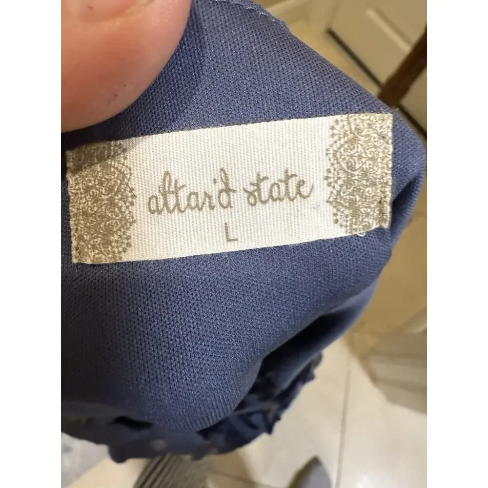 Altard State Blue floral girls ladies dress size Large - Picture 5 of 6